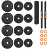 Adjustable 2-in-1 Dumbbell & Barbell Set