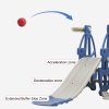 3 in 1 Toddler Slide, Swing and Climber Playset with Basketball Hoop