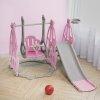 3 in 1 Kids Swing and Slide Set Toddler Climber Playset