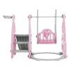 3 in 1 Kids Swing and Slide Set Toddler Climber Playset