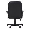 Living and Home Black PVC Leather Reclining Office Chair, Height Adjustable Swivel Desk Chair with 105° Rocking Function
