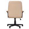 Living and Home Cream PVC Leather Reclining Office Chair, Height Adjustable Swivel Desk Chair with 105° Rocking Function
