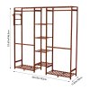 Wooden Clothes Rack Cabinet with Hooks