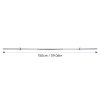 3-Piece Detachable Barbell Bar with Spring Clips
