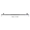 3-Piece Detachable Barbell Bar with Spring Clips