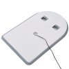 Wall-Mounted Bathroom Adjustable LED Mirror with Demister