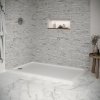 100x80×4cm Wetroom Rectangular Tray, White