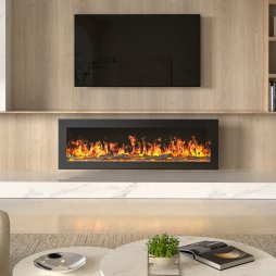 Living and Home 40 Inch Wall Mounted or Freestanding Electric Fireplace with Remote Control