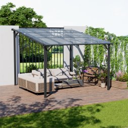 Living and Home Wall-Mounted Canopy 300cm W x 250cm H