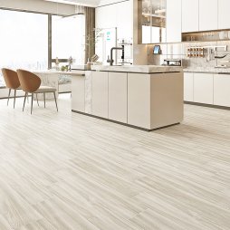 Living and Home 36pcs PVC Wooden Self-adhesive Laminate Flooring Planks for Home Decor, Light Grey