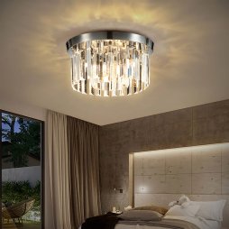 Living and Home Crystal Mount Ceiling Light