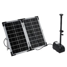 Living and Home 20W Outdoor Solar Fountain Pump Kit