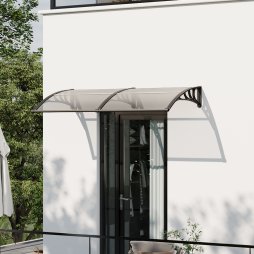 Living and Home Outdoor Door Canopy Window Awning with Drainage Channel