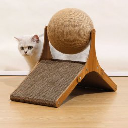 Living and Home Cat Scratching Boards with Sisal Ball Pet Toy