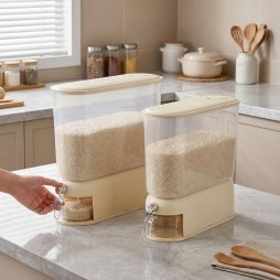 Living and Home 5KG Capacity Grain Dispenser Storage Container