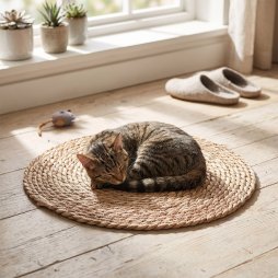 Living and Home 40cm Round Floor Cat Scratching Mat
