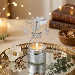 Living and Home Rotating Carousel Scented Candle with Gift Bag