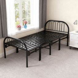 Living and Home 194x89cm Metal Folding Bed Frame