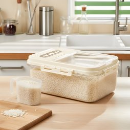 Transparent Food Storage Container with Lid