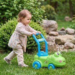 Living and Home Frog Design Baby Push Walker with Activity Centre