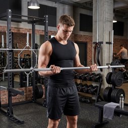 3-Piece Detachable Barbell Bar with Spring Clips