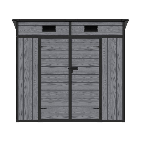 6.3x4FT Outdoor Plastic Garden Storage Shed