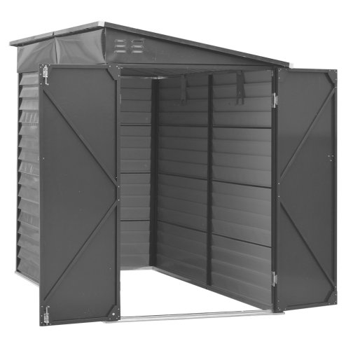 Living and Home 8.8 x 4.7ft Garden Shed Outdoor Steel Tool Storage Shed