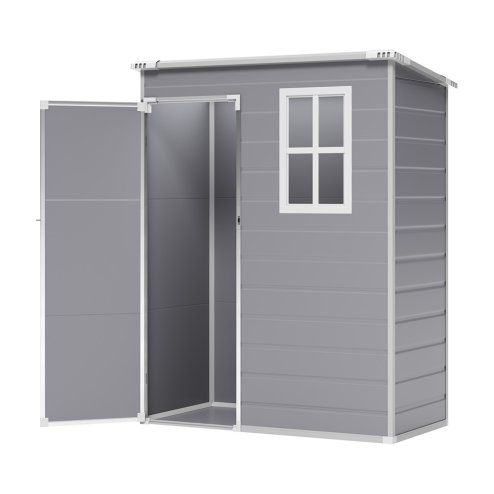 Living and Home 5 x 3 ft Plastic Outdoor Garden Tool Shed