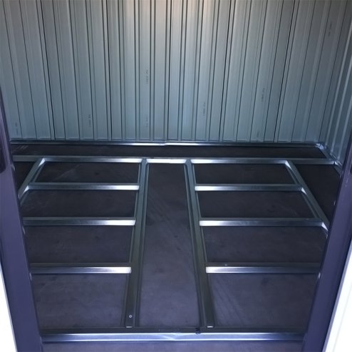 8.46 x 6.79FT Large Metal Apex Roof Garden Tool Storage Shed, Anthracite