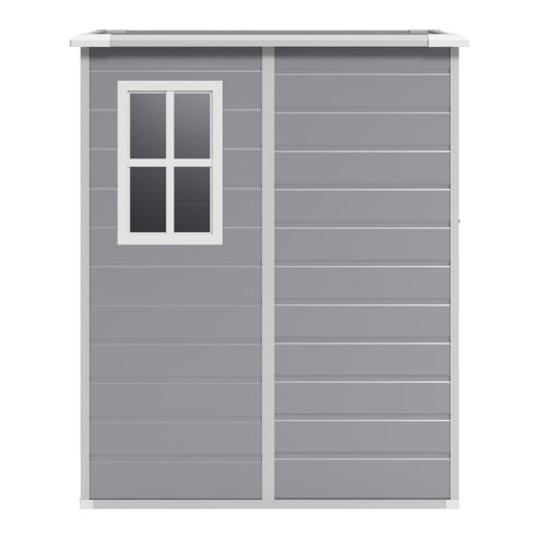 Living and Home 5 x 4FT Outdoor Plastic Storage Shed