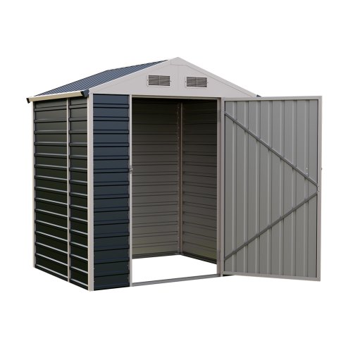 5.58 x 4.2FT Metal Apex Roof Garden Tool Storage Shed