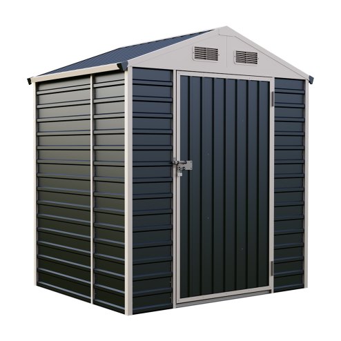 5.58 x 4.2FT Metal Apex Roof Garden Tool Storage Shed
