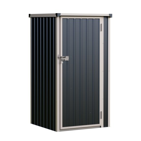 2.95 x 2.95FT Metal Pent Roof Garden Tool Storage Shed