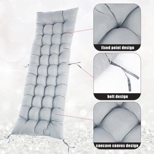 Living and Home Non-slip Sun Lounger Cushion for Garden Patio