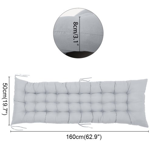 Living and Home Non-slip Sun Lounger Cushion for Garden Patio