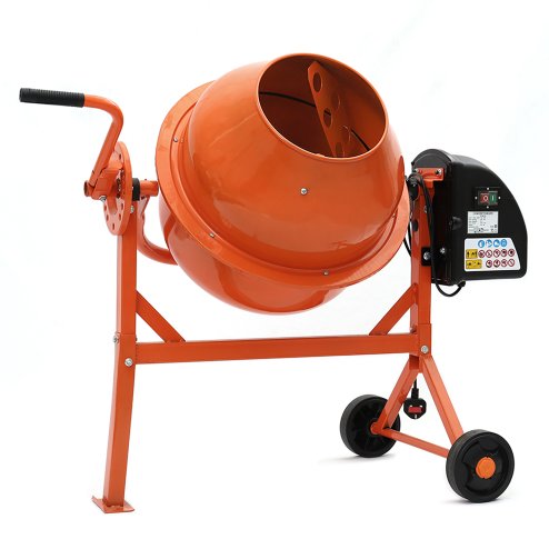 Living and Home 63L Cement Mixer Portable Electric Mortar Plaster Concrete Machine