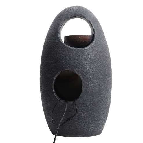 Living and Home Outdoor Creative Egg Shape Water Feature Fountain Electric