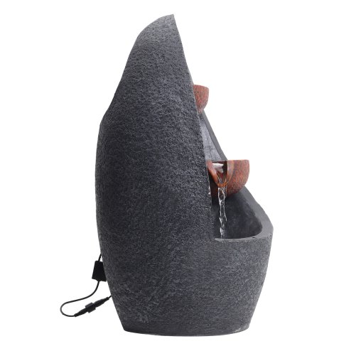 Living and Home Outdoor Creative Egg Shape Water Feature Fountain Electric