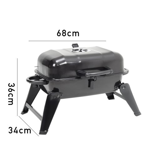 Living and Home Portable Charcoal Grill BBQ for Outdoor Patio