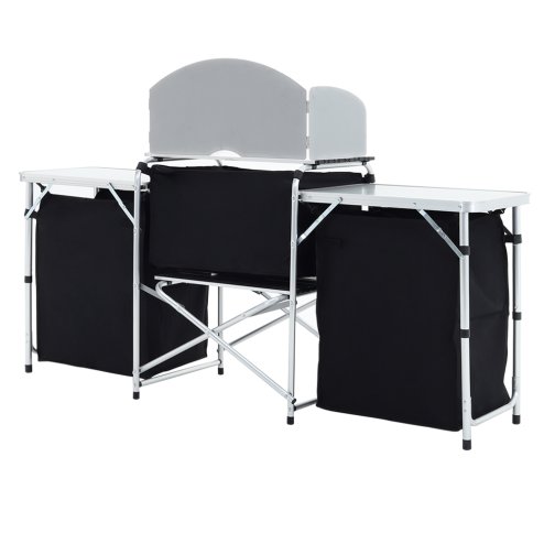 Living and Home Camping Kitchen Stand Unit Foldable Storage Portable Outdoor