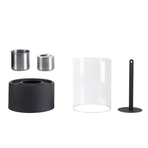 Living and Home Round Tabletop Ventless Ethanol Fireplace