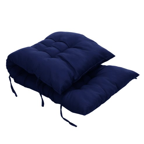 Living and Home Non-slip Sun Lounger Cushion for Garden Patio Dark Blue, 110cm(W) x 40cm(D)