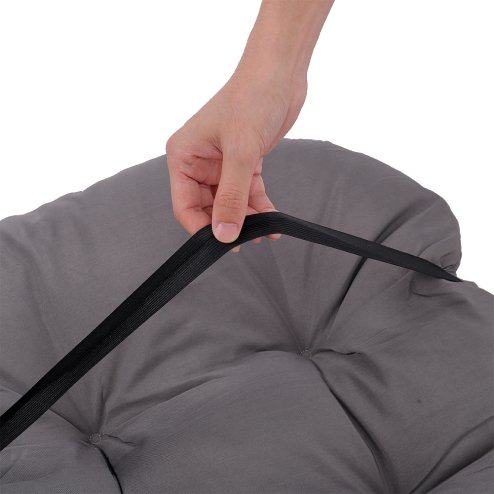Living and Home Outdoor Waterproof Tufted Swing Seat Cushion