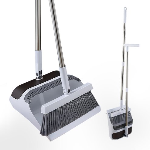 Living and Home Folding Broom and Dustpan Set