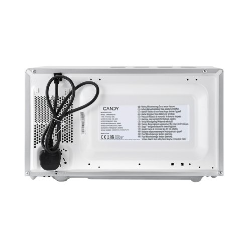 700W 20L Stainless Steel Microwave 6 Power Levels with Defrost Function, Freestanding
