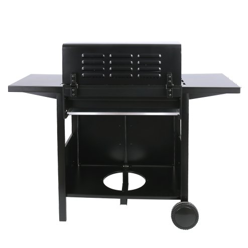 Living and Home 4-Burner Outdoor BBQ Propane Gas Grill with Wheels