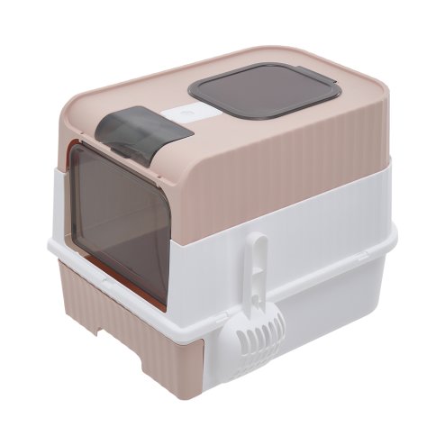 Living and Home Fully Enclosed Cat Litter Box with UV Sterilization