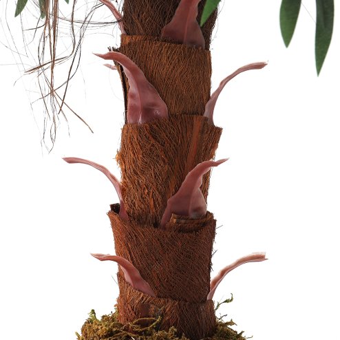 Living and Home 100cm Large Faux Palm Tree Fake Artificial Green Plants Realistic Tree Garden