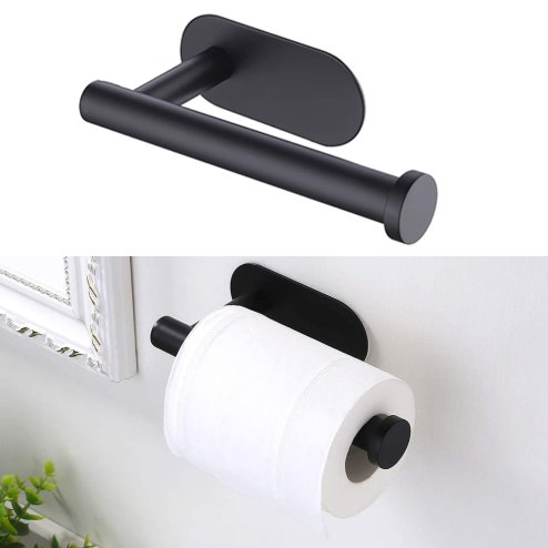 Living and Home Modern Wall Mounted Stainless Steel Toilet Paper Roll Holder for Bathroom Image