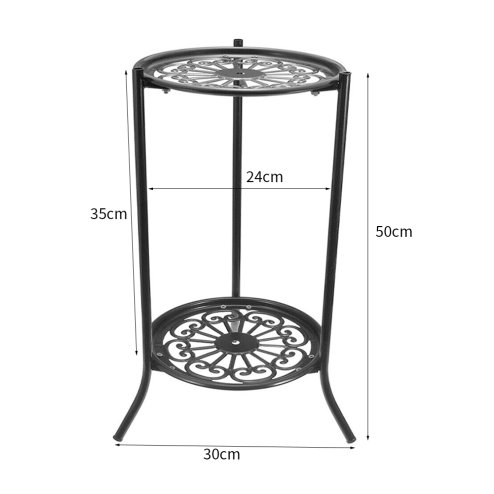 Living and Home Vintage 2 Tier Metal Plant Display Stand